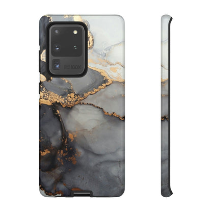 CASEBOB Phone Case Samsung Galaxy S20 Ultra / Glossy Grey Marble Android Case (Protective)