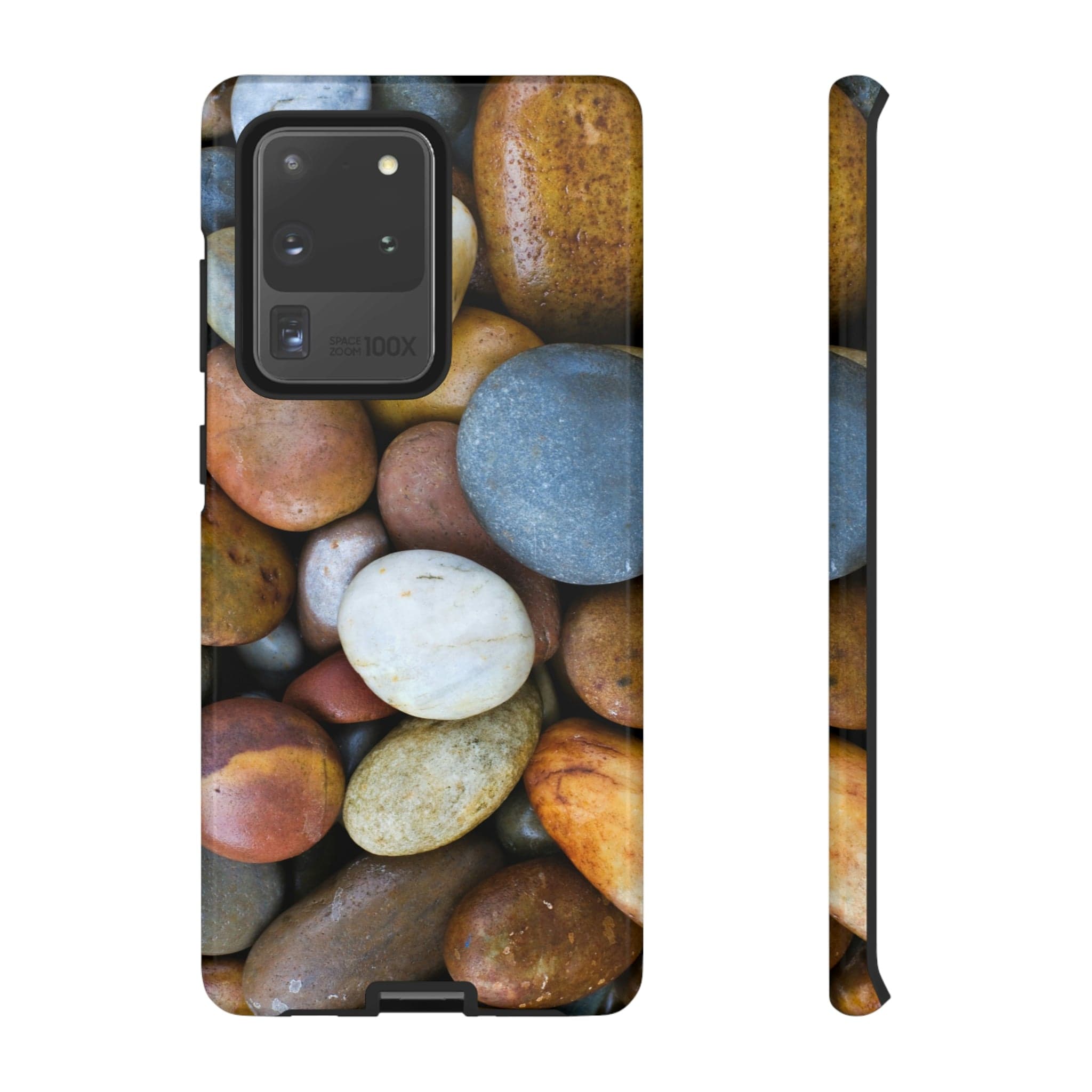 CASEBOB Phone Case Samsung Galaxy S20 Ultra / Glossy Tumbled Stones Android Case (Protective)