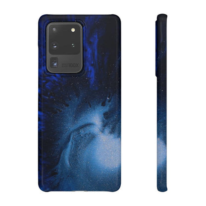 CASEBOB Phone Case Samsung Galaxy S20 Ultra / Glossy Winter Blue Ink Art  Android Case (Slim)