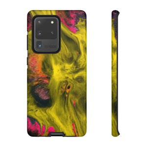 CASEBOB Phone Case Samsung Galaxy S20 Ultra / Glossy Yellow Ink Art Android Case (Protective)