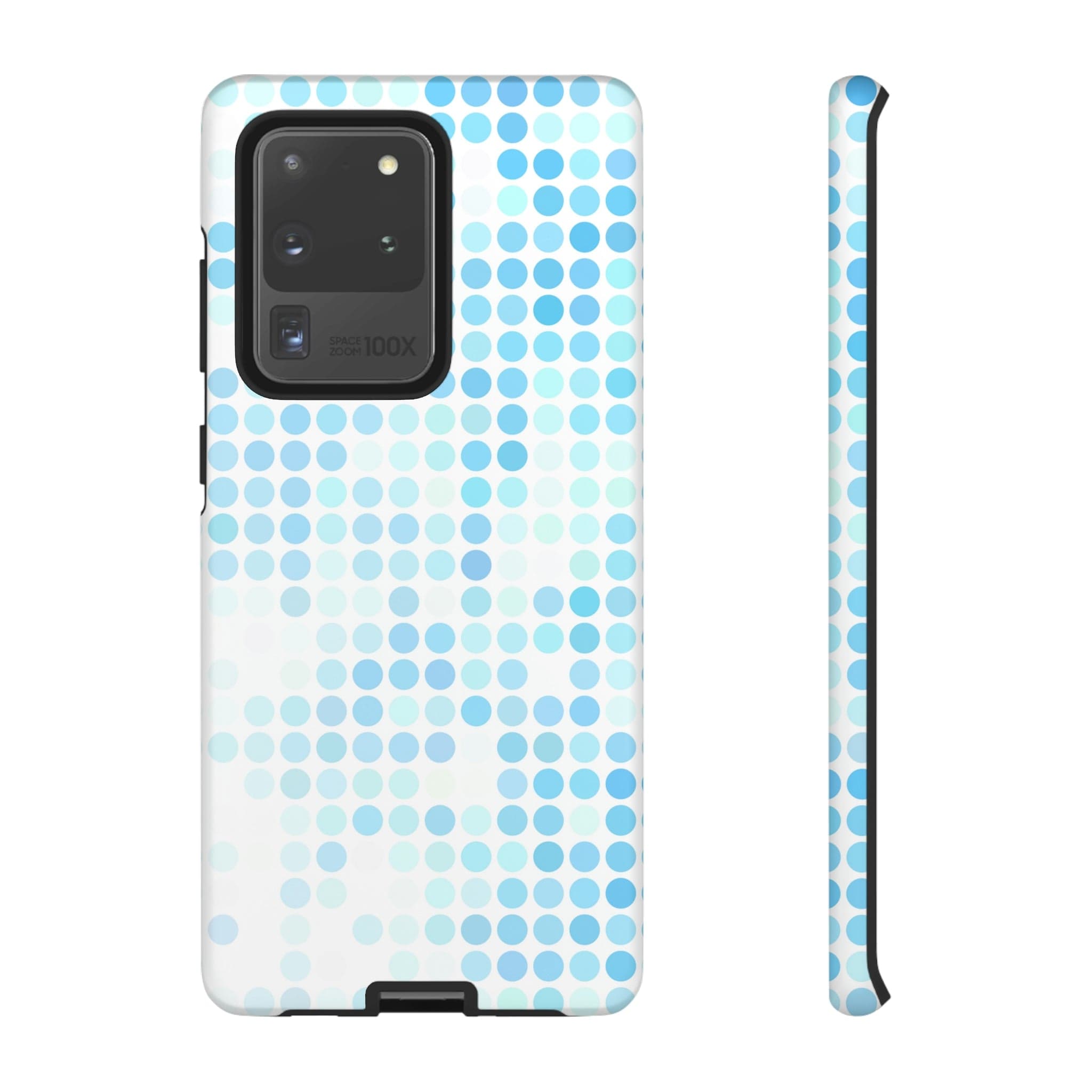 CASEBOB Phone Case Samsung Galaxy S20 Ultra / Matte Blue Pixels Android Case (Protective)