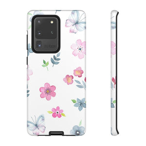 CASEBOB Phone Case Samsung Galaxy S20 Ultra / Matte Vintage flowers and butterflies Samsung Case (Protective)