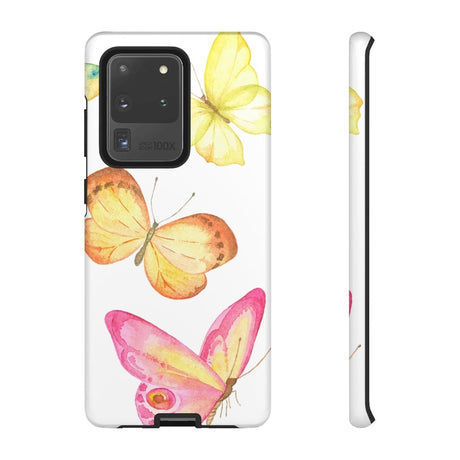 CASEBOB Phone Case Samsung Galaxy S20 Ultra / Matte Watercolor Butterflyes Samsung Case (Protective)