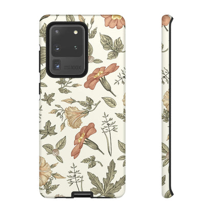 CASEBOB Phone Case Samsung Galaxy S20 Ultra / Matte White Vintage Flower Samsung Case (Protective)