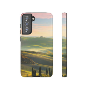 CASEBOB Phone Case Samsung Galaxy S21 FE / Glossy Tuscany Sundown Android Case (Protective)