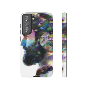 CASEBOB Phone Case Samsung Galaxy S21 FE / Glossy Watercolor Portrait Android Case (Protective)