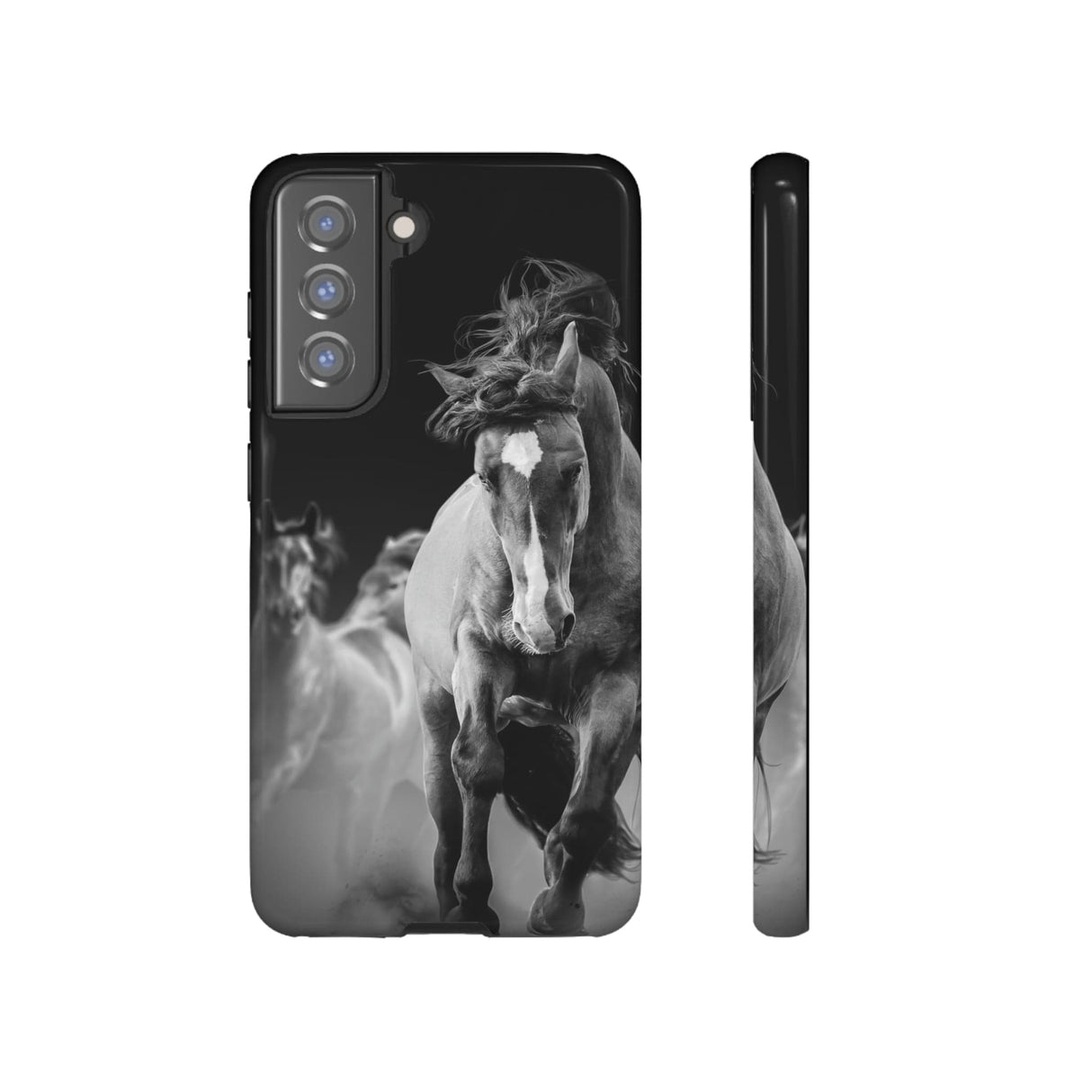 CASEBOB Phone Case Samsung Galaxy S21 FE / Glossy Wild Horses Android Case (Protective)