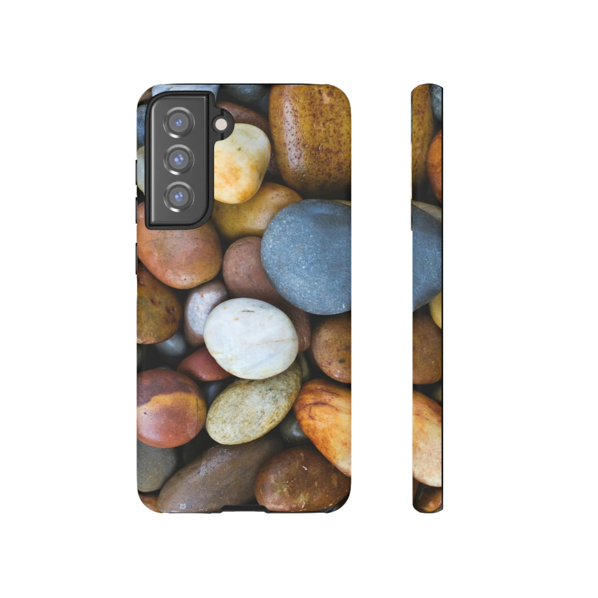 CASEBOB Phone Case Samsung Galaxy S21 FE / Matte Tumbled Stones Android Case (Protective)