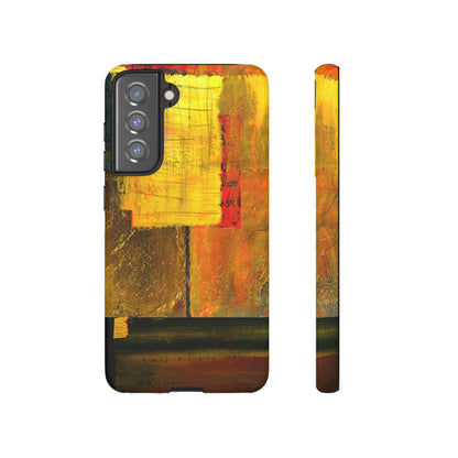 CASEBOB Phone Case Samsung Galaxy S21 FE / Matte Yellow Painting Android Case (Protective)