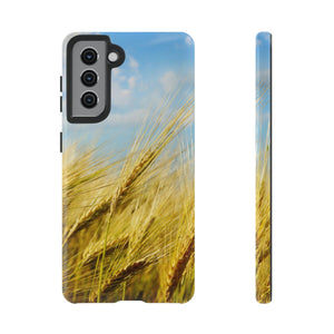 CASEBOB Phone Case Samsung Galaxy S21 / Glossy Wheat Field Android Case (Protective)