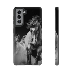 CASEBOB Phone Case Samsung Galaxy S21 / Glossy Wild Horses Android Case (Protective)