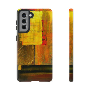 CASEBOB Phone Case Samsung Galaxy S21 / Glossy Yellow Painting Android Case (Protective)