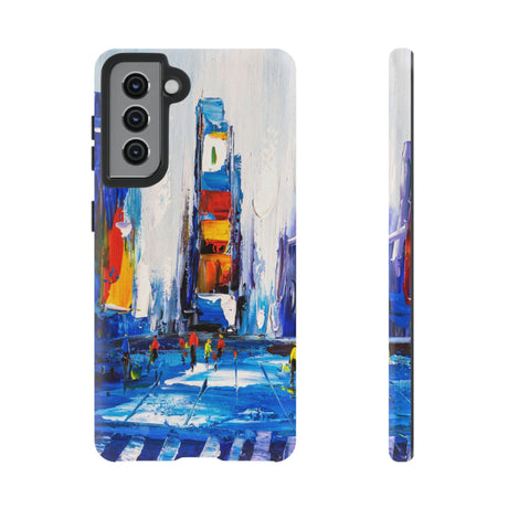 CASEBOB Phone Case Samsung Galaxy S21 / Matte View of New York Android Case (Protective)