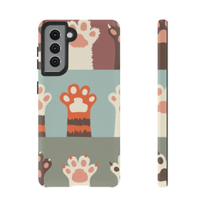 CASEBOB Phone Case Samsung Galaxy S21 / Matte Vintage Cat Paw Android Case (Protective)