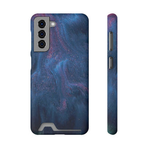 CASEBOB Phone Case Samsung Galaxy S21 / Matte / With gift packaging Midnight Flow Ink Art Android Case (Card)