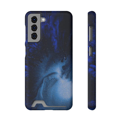 CASEBOB Phone Case Samsung Galaxy S21 / Matte / With gift packaging Winter Blue Ink Art Android Case (Card)