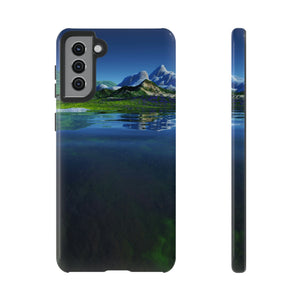 CASEBOB Phone Case Samsung Galaxy S21 Plus / Glossy Mountain Lake Android Case (Protective)