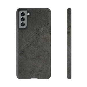 CASEBOB Phone Case Samsung Galaxy S21 Plus / Glossy Steel Grey Granite Android Case (Protective)