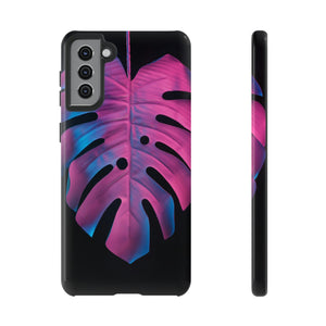 CASEBOB Phone Case Samsung Galaxy S21 Plus / Glossy Tropical Palm Leaves Android Case (Protective)