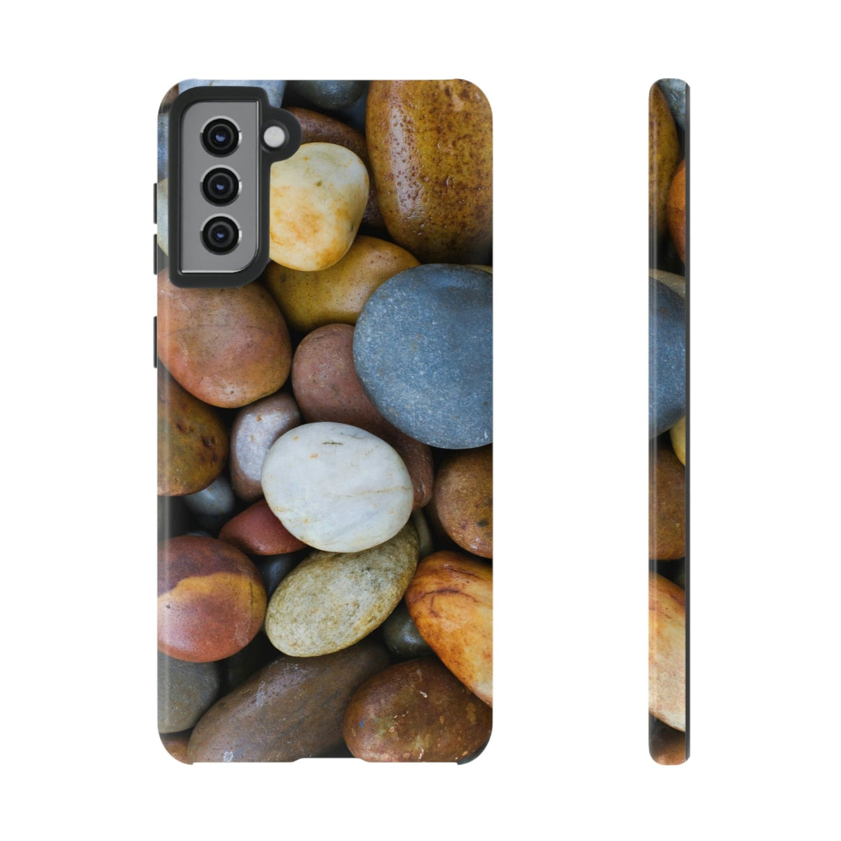 CASEBOB Phone Case Samsung Galaxy S21 Plus / Glossy Tumbled Stones Android Case (Protective)