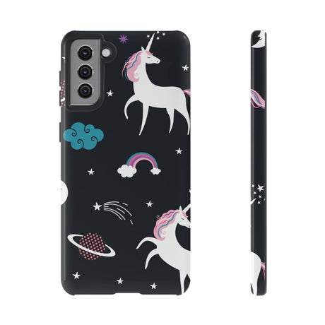 CASEBOB Phone Case Samsung Galaxy S21 Plus / Glossy Unicorn Android Case (Protective)