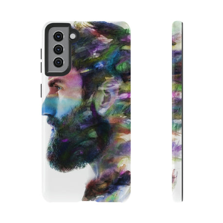 CASEBOB Phone Case Samsung Galaxy S21 Plus / Glossy Watercolor Portrait Android Case (Protective)