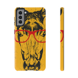 CASEBOB Phone Case Samsung Galaxy S21 Plus / Glossy Yellow Horse Glasses Android Case (Protective)