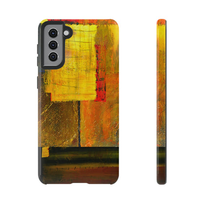 CASEBOB Phone Case Samsung Galaxy S21 Plus / Glossy Yellow Painting Android Case (Protective)