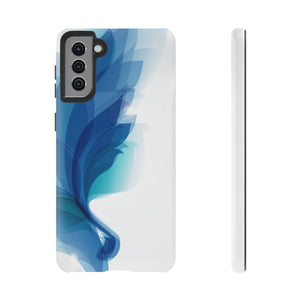 CASEBOB Phone Case Samsung Galaxy S21 Plus / Matte Blue Feathers Android Case (Protective)