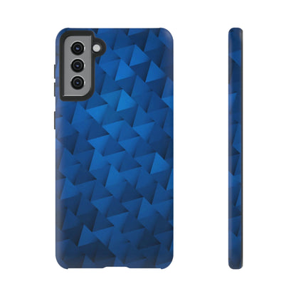 CASEBOB Phone Case Samsung Galaxy S21 Plus / Matte Blue Geometric Android Case (Protective)