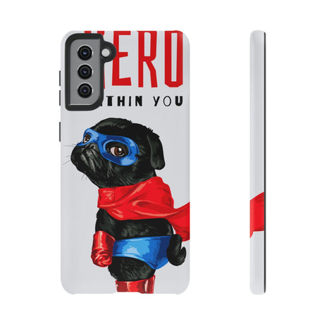 CASEBOB Phone Case Samsung Galaxy S21 Plus / Matte Hero Pug Android Case (Protective)