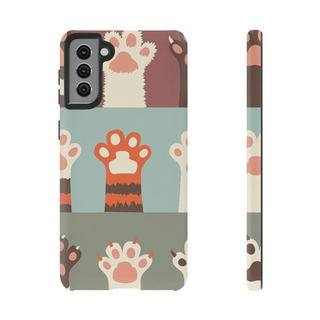 CASEBOB Phone Case Samsung Galaxy S21 Plus / Matte Vintage Cat Paw Android Case (Protective)