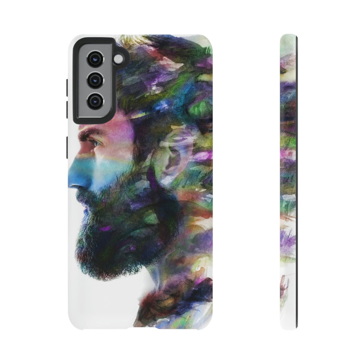 CASEBOB Phone Case Samsung Galaxy S21 Plus / Matte Watercolor Portrait Android Case (Protective)