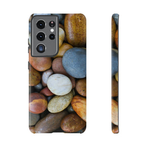 CASEBOB Phone Case Samsung Galaxy S21 Ultra / Glossy Tumbled Stones Android Case (Protective)