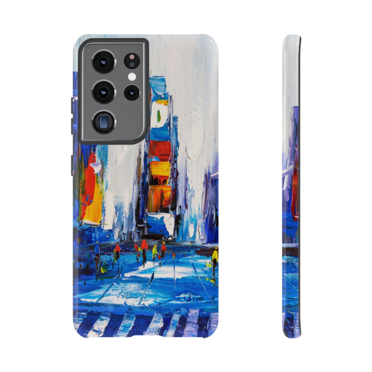 CASEBOB Phone Case Samsung Galaxy S21 Ultra / Glossy View of New York Android Case (Protective)