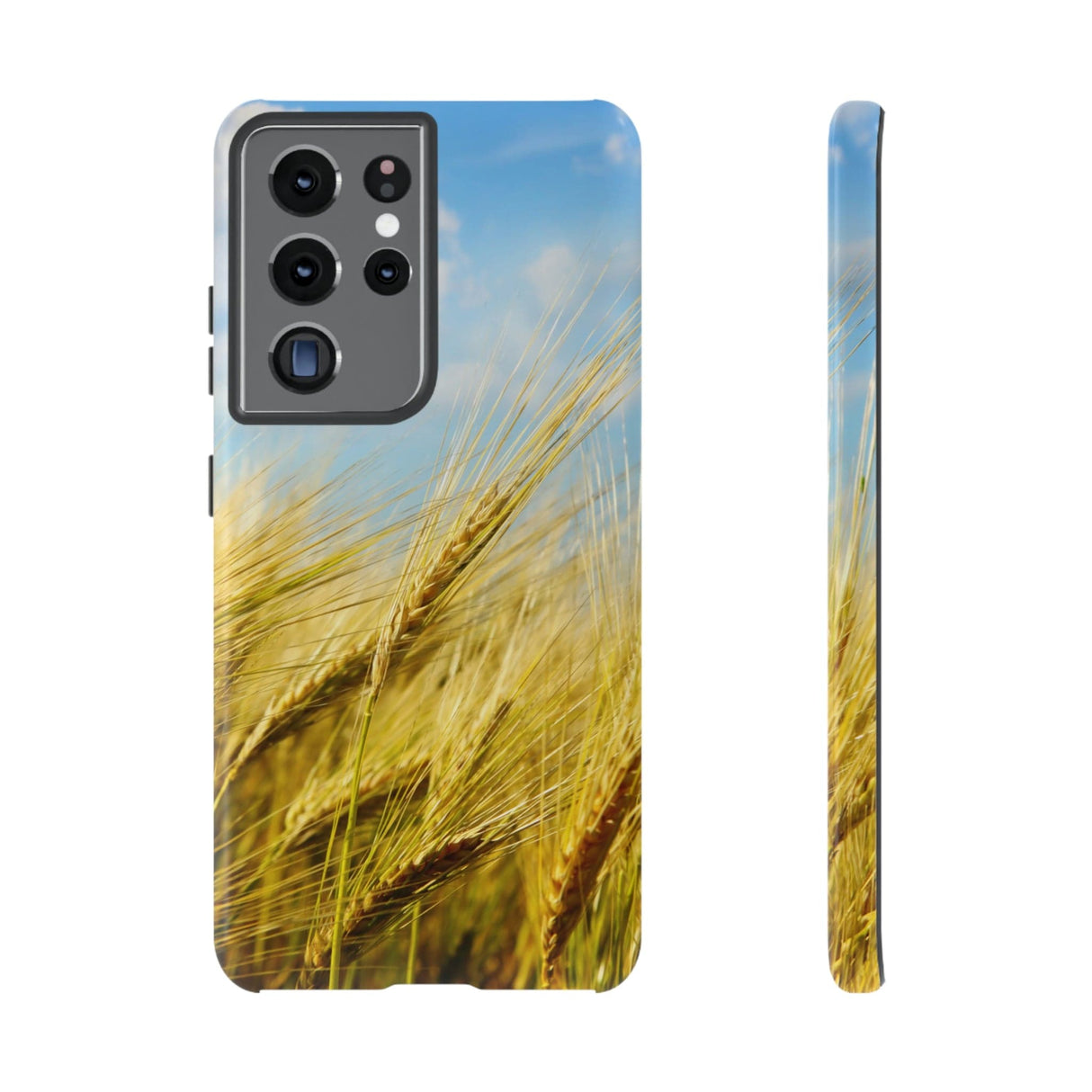 CASEBOB Phone Case Samsung Galaxy S21 Ultra / Glossy Wheat Field Android Case (Protective)