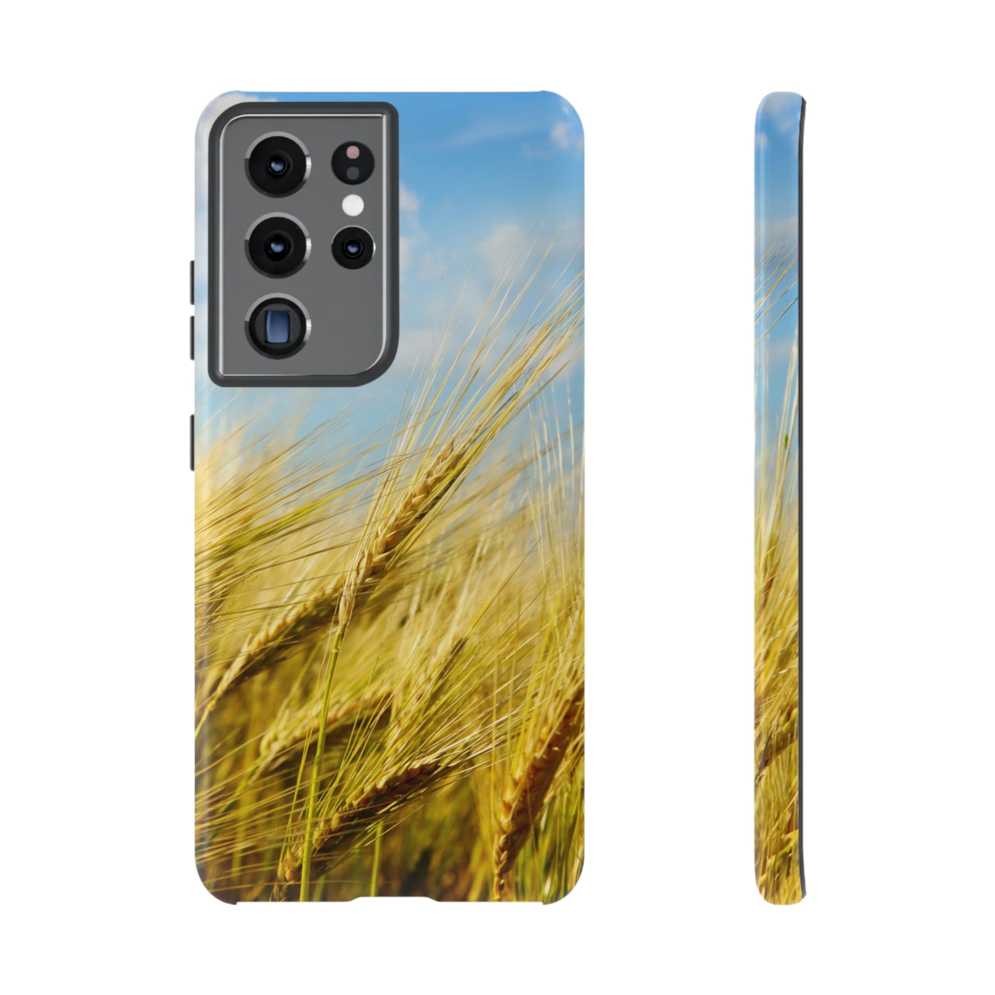 CASEBOB Phone Case Samsung Galaxy S21 Ultra / Glossy Wheat Field Android Case (Protective)