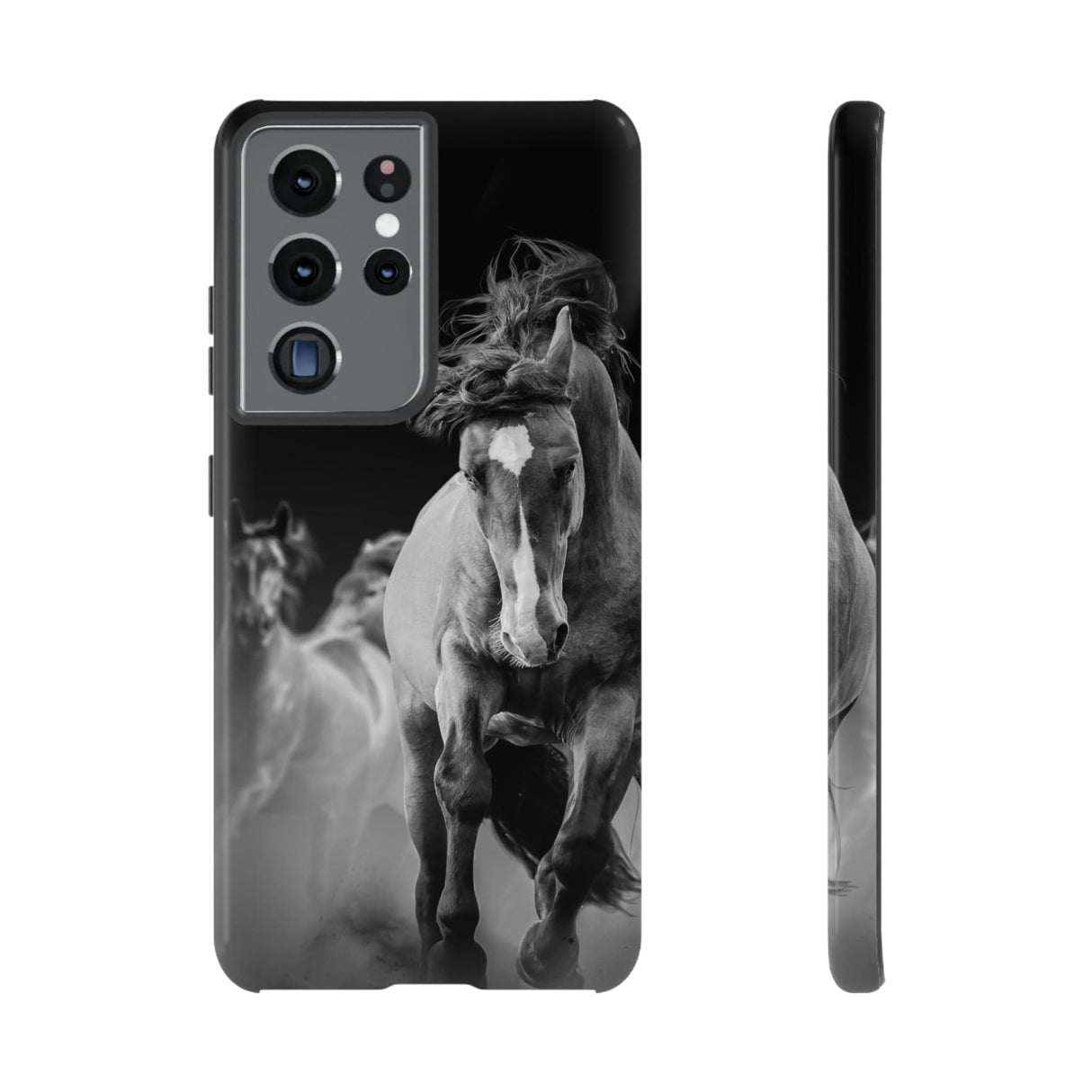 CASEBOB Phone Case Samsung Galaxy S21 Ultra / Glossy Wild Horses Android Case (Protective)