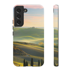 CASEBOB Phone Case Samsung Galaxy S22 / Glossy Tuscany Sundown Android Case (Protective)