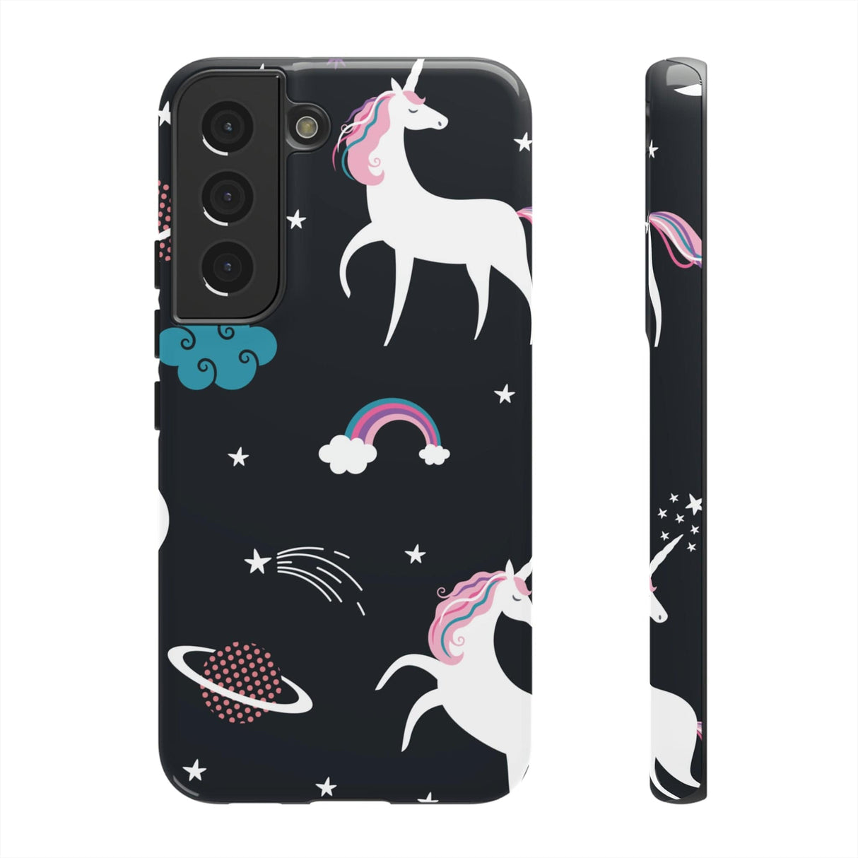 CASEBOB Phone Case Samsung Galaxy S22 / Glossy Unicorn Android Case (Protective)