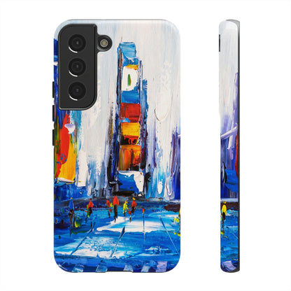 CASEBOB Phone Case Samsung Galaxy S22 / Glossy View of New York Android Case (Protective)