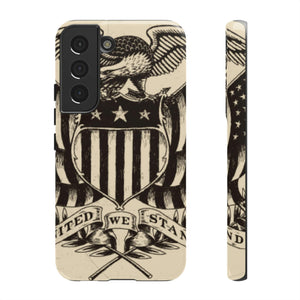 CASEBOB Phone Case Samsung Galaxy S22 / Glossy Vintage American Eagle Android Case (Protective)