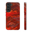 CASEBOB Phone Case Samsung Galaxy S22 / Glossy Warm Flames Ink Art Android Case (Protective)