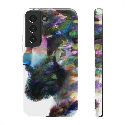 CASEBOB Phone Case Samsung Galaxy S22 / Glossy Watercolor Portrait Android Case (Protective)