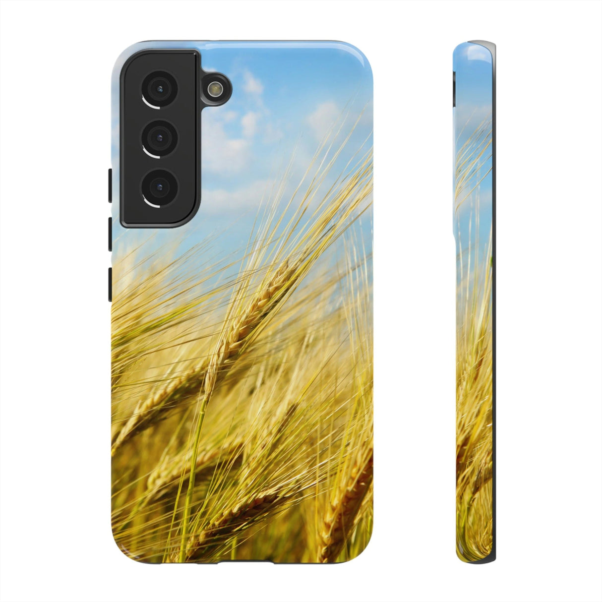 CASEBOB Phone Case Samsung Galaxy S22 / Glossy Wheat Field Android Case (Protective)