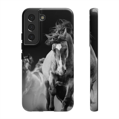 CASEBOB Phone Case Samsung Galaxy S22 / Glossy Wild Horses Android Case (Protective)