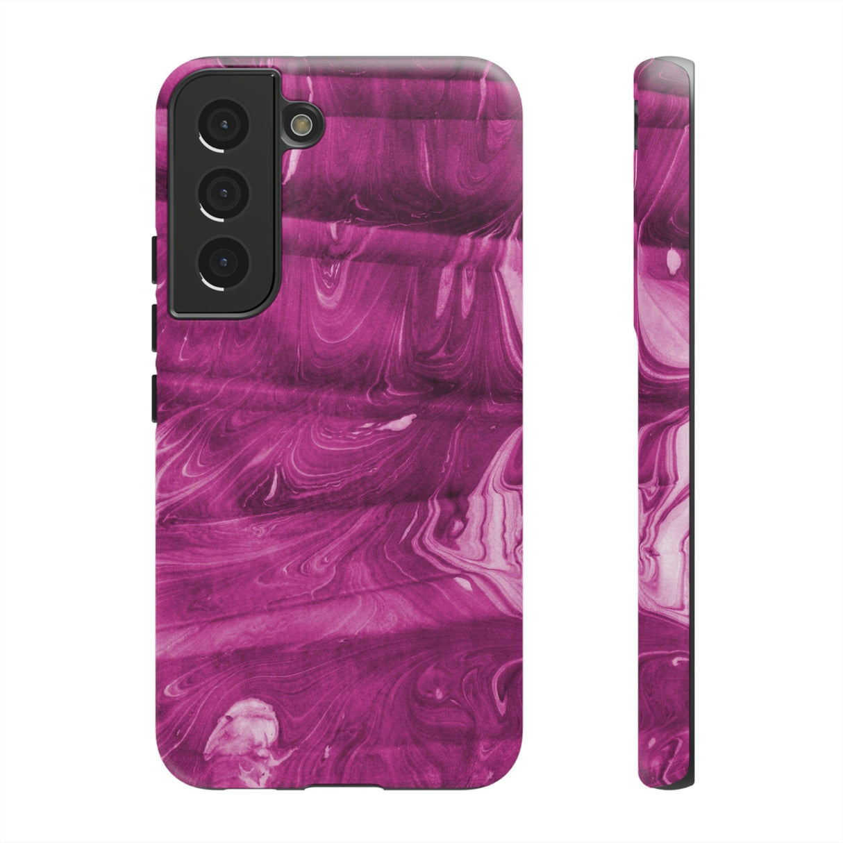 CASEBOB Phone Case Samsung Galaxy S22 / Matte Ebru Purple Android Case (Protective)