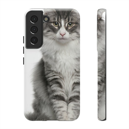 CASEBOB Phone Case Samsung Galaxy S22 / Matte Forest Cat Android Case (Protective)