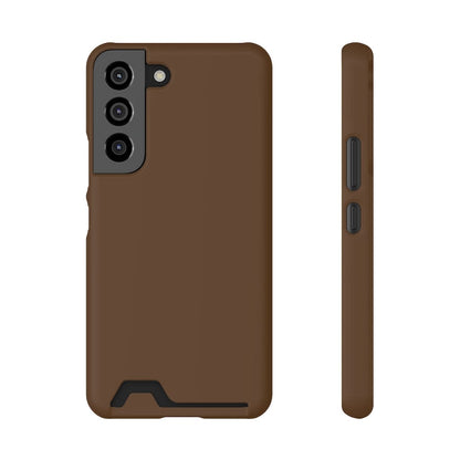 CASEBOB Phone Case Samsung Galaxy S22 / Matte / Without gift packaging Dark Brown Samsung Case (Card)