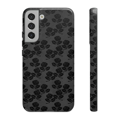 CASEBOB Phone Case Samsung Galaxy S22 Plus / Glossy Surrunge Gothic Flower Samsung Case (Protective)